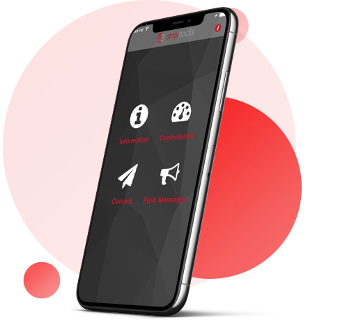 Send messages through your smartphone with our handy Control Panel app